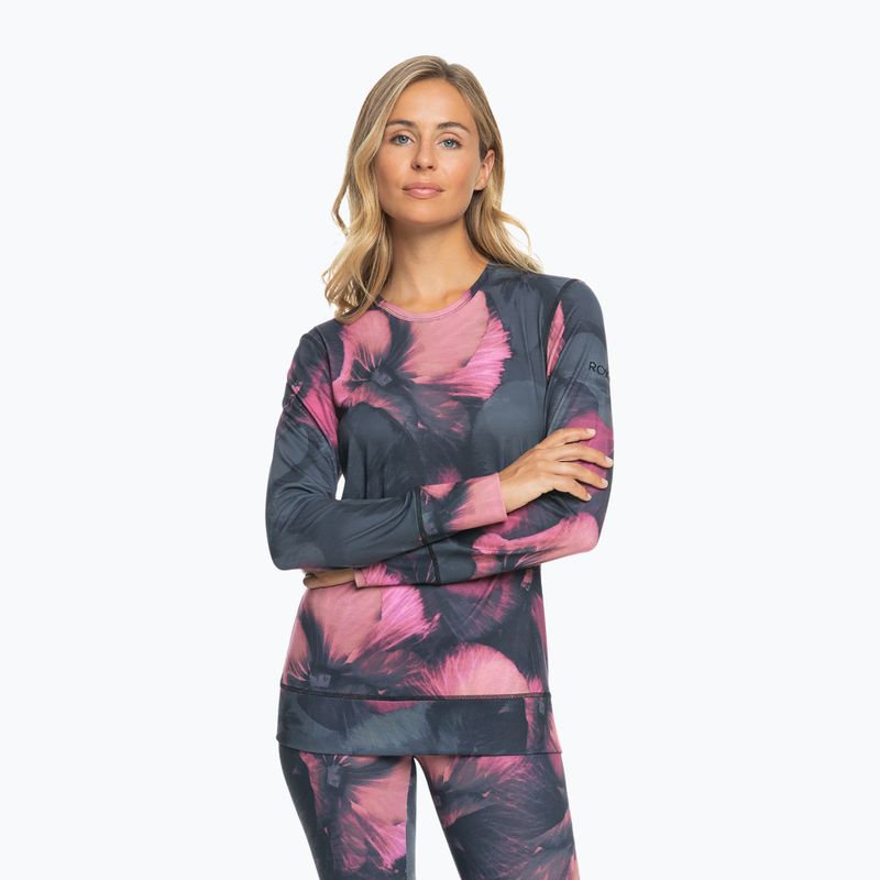 Bluza termoaktywna damska ROXY Daybreak Top true black pansy pansy