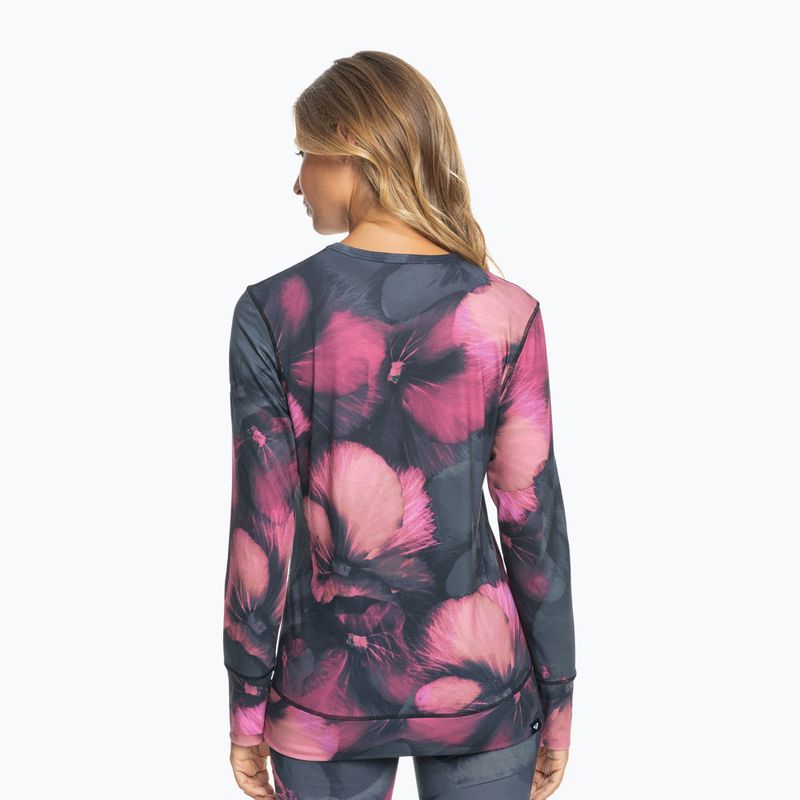 Bluza termoaktywna damska ROXY Daybreak Top true black pansy pansy 2