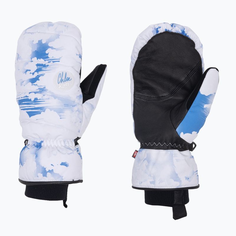 Rękawice snowboardowe damskie ROXY Flint Creek Mitt azure blue clouds