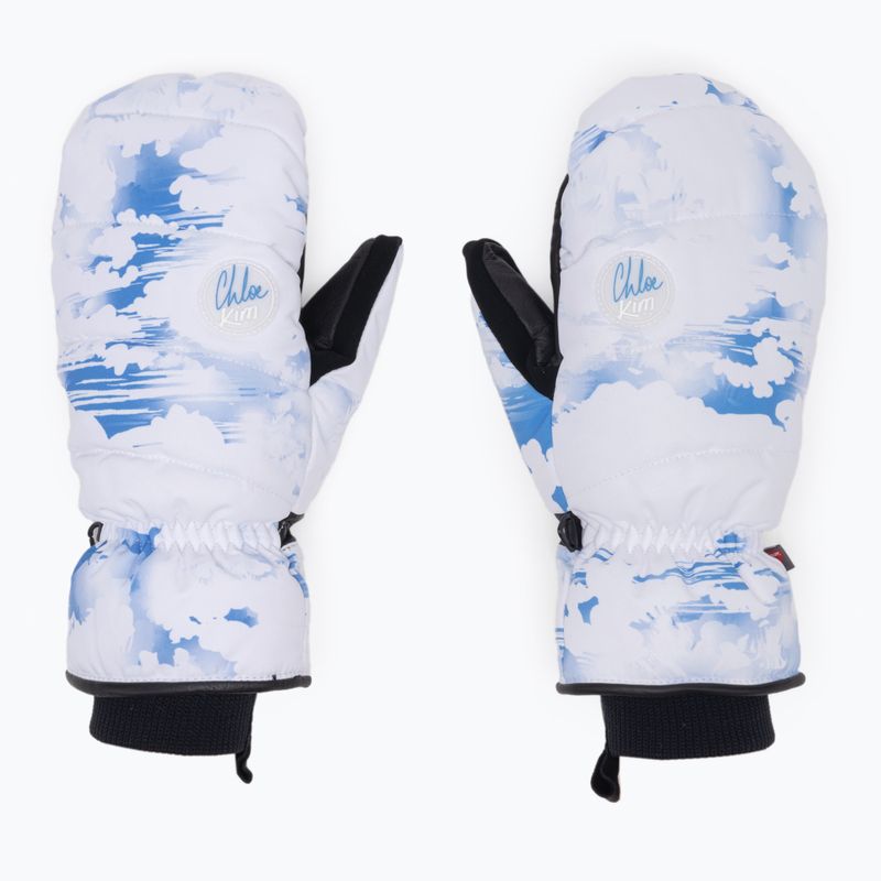 Rękawice snowboardowe damskie ROXY Flint Creek Mitt azure blue clouds 3