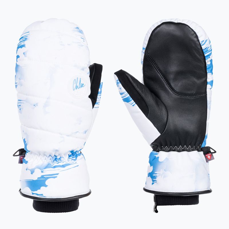 Rękawice snowboardowe damskie ROXY Flint Creek Mitt azure blue clouds 7