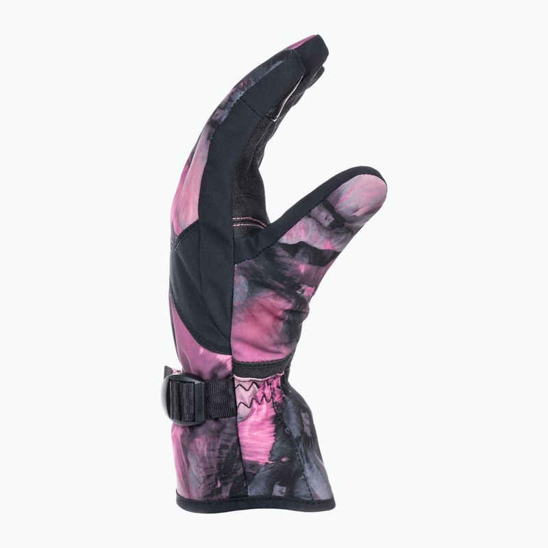 Rękawice snowboardowe damskie ROXY Jetty true black pansy pansy 2
