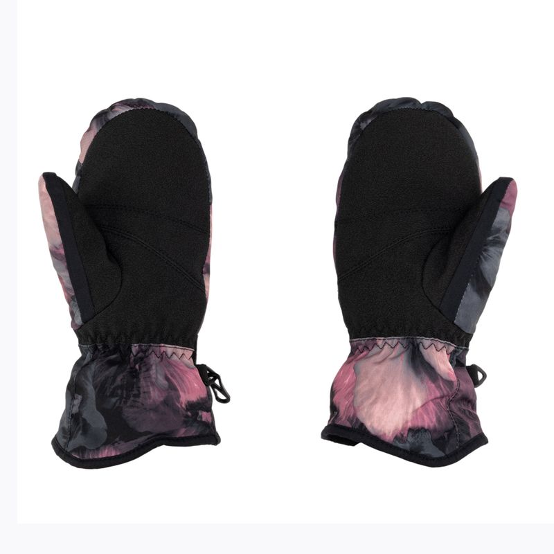 Rękawice snowboardowe dziecięce ROXY Jetty Mitt Girl true black pansy pansy rg 2