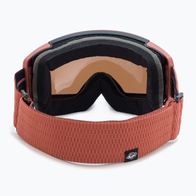 Gogle snowboardowe Quiksilver Greenwood black redwood/clux gold ml 2