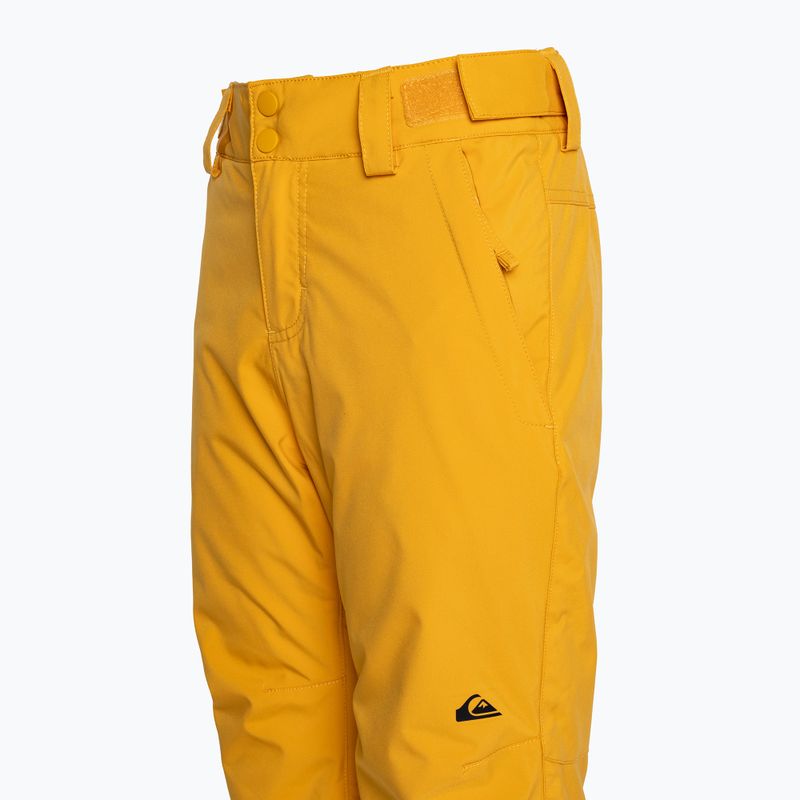 Spodnie snowboardowe dziecięce Quiksilver Estate Youth mineral yellow 7