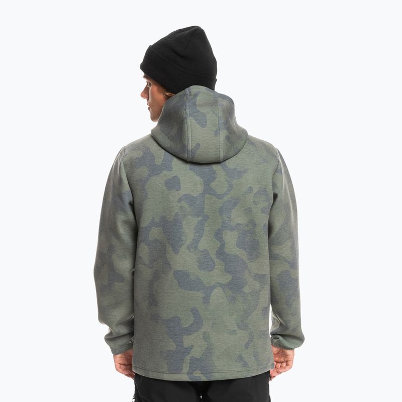 Bluza snowboardowa Quiksilver Shredder Hoodie tie dye true black 3