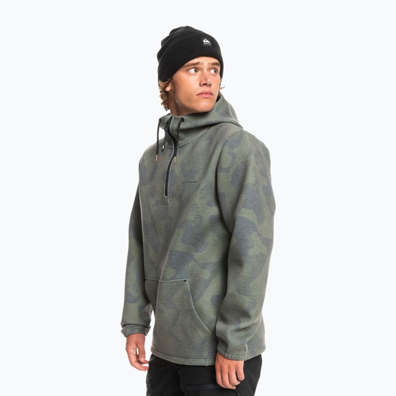 Bluza snowboardowa Quiksilver Shredder Hoodie tie dye true black 4