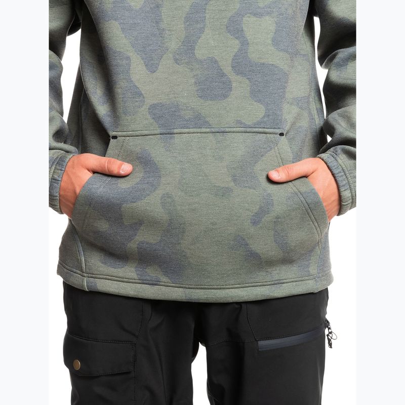Bluza snowboardowa Quiksilver Shredder Hoodie tie dye true black 6