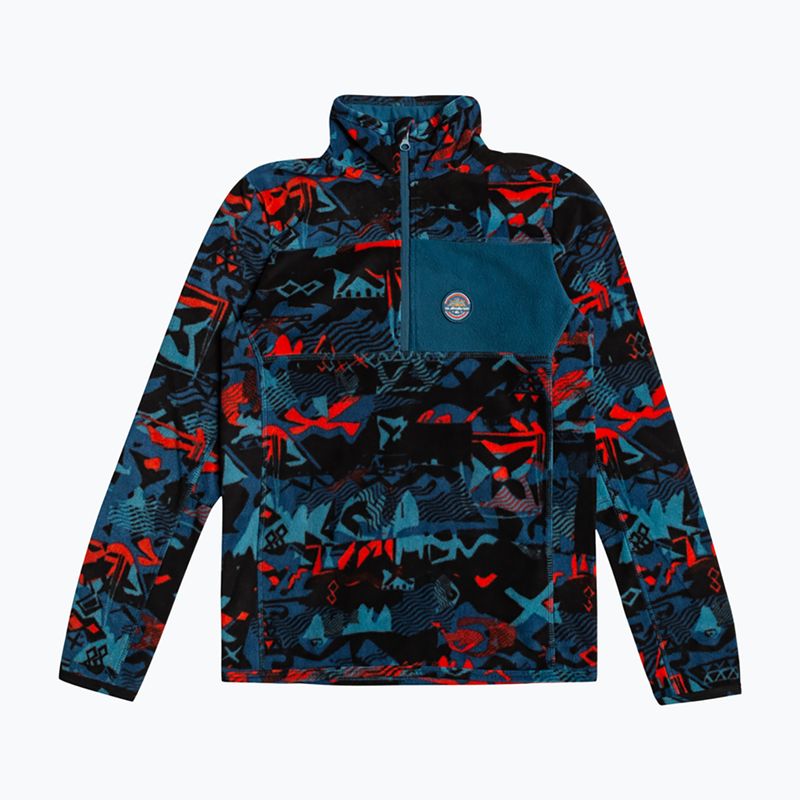 Bluza snowboardowa polarowa dziecięca Quiksilver Aker HZ Fleee building moutains grenadine 4