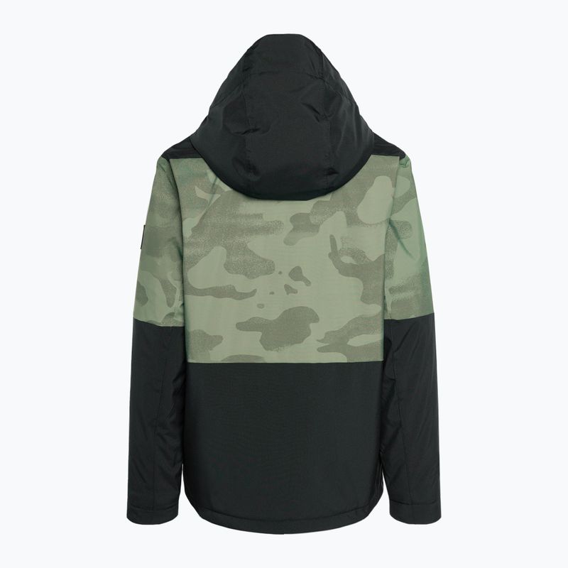 Kurtka snowboardowa dziecięca Quiksilver Mission Printed Block Youth spray camo laurel wreath 2