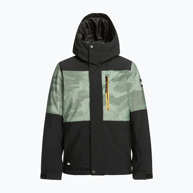 Kurtka snowboardowa dziecięca Quiksilver Mission Printed Block Youth spray camo laurel wreath 6