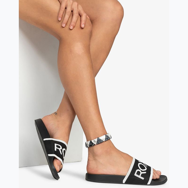 Klapki damskie ROXY Slippy Knit black 5
