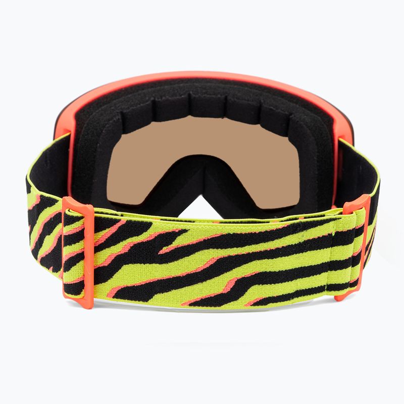 Gogle snowboardowe VonZipper Encore tiger tear red/yellow chrome 3