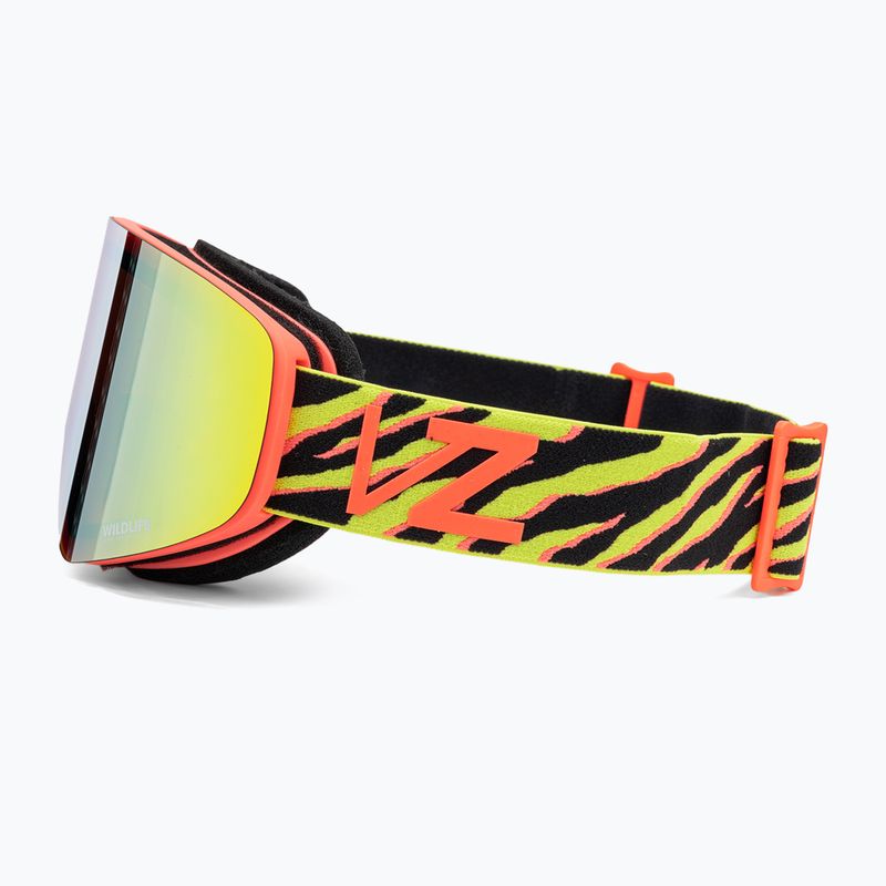 Gogle snowboardowe VonZipper Encore tiger tear red/yellow chrome 4