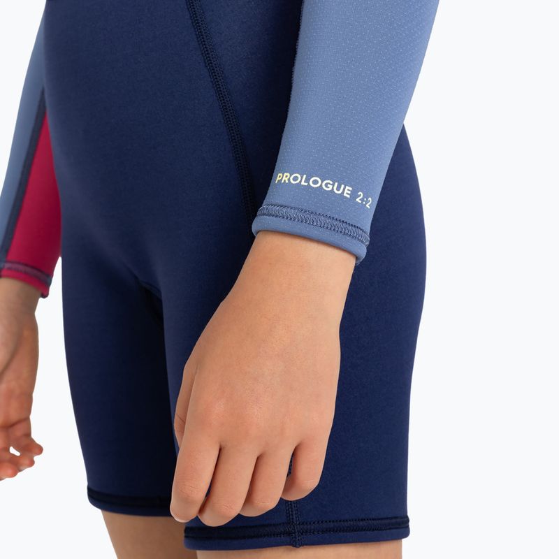 Pianka do pływania dziecięca ROXY 2/2 mm Prologue Back Zip Springsuit Flock dark denim 6