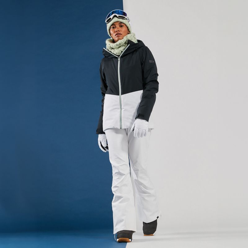 Spodnie snowboardowe damskie ROXY Rising High bright white 5