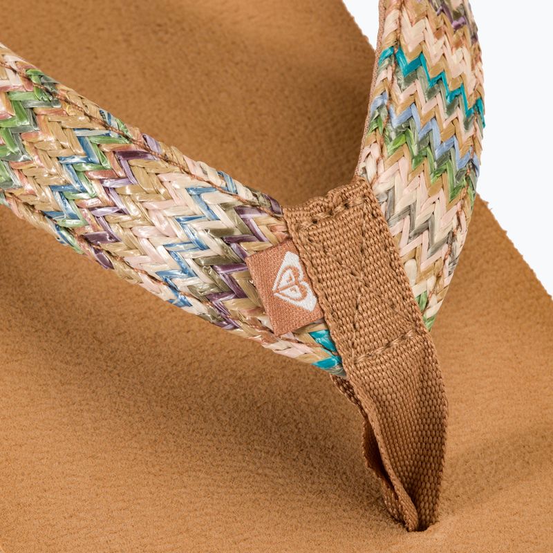 Japonki damskie ROXY Porto Raffia II multi/olive 8