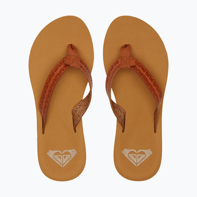 Japonki damskie ROXY Porto Motif tan 2