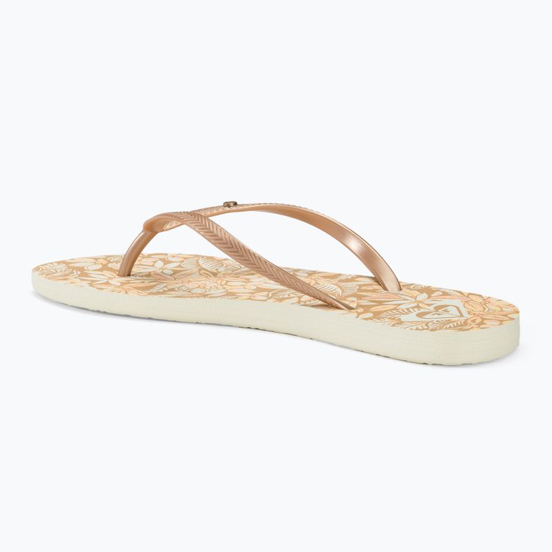 Japonki damskie ROXY Bermuda Print peach cream 3