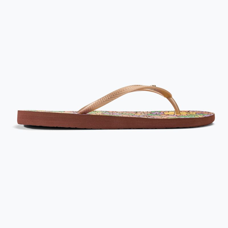 Japonki damskie ROXY Bermuda Print brown combo 2