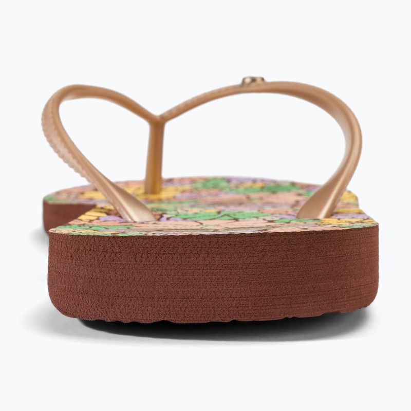 Japonki damskie ROXY Bermuda Print brown combo 6