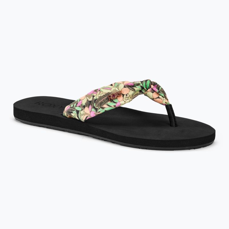 Japonki damskie ROXY Paia V black/pink/soft lime