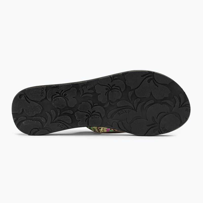 Japonki damskie ROXY Paia V black/pink/soft lime 4