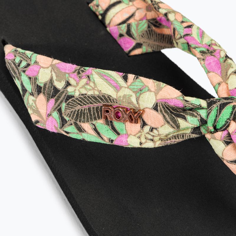 Japonki damskie ROXY Paia V black/pink/soft lime 8