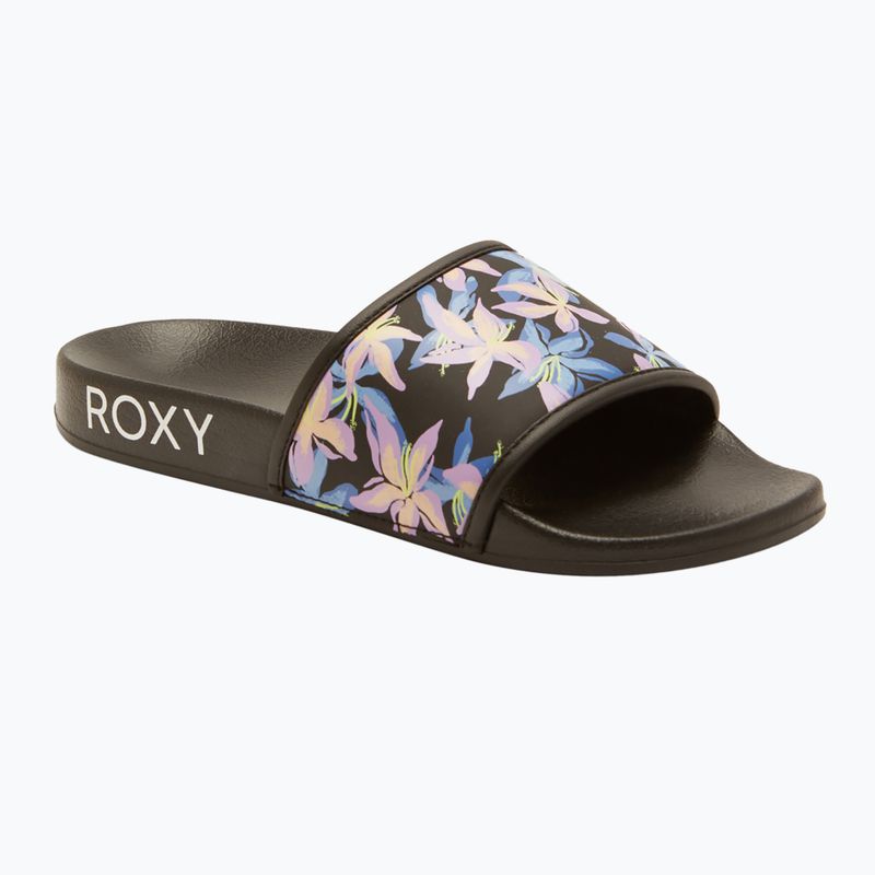 Klapki damskie ROXY Slippy IV black/boysenberry 8