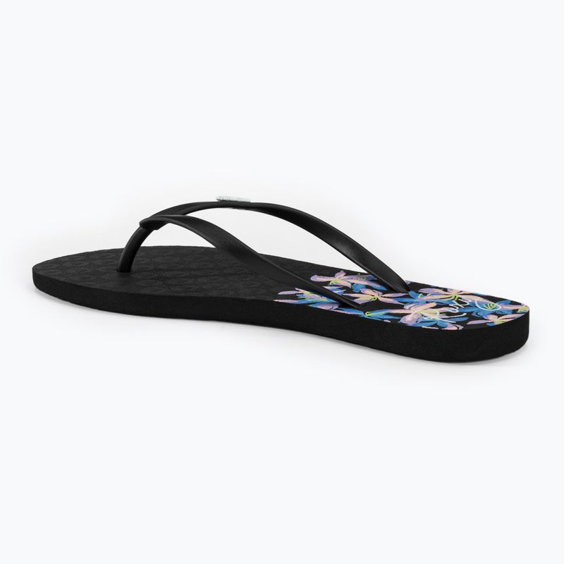 Japonki damskie ROXY Viva Stamp II black/boysenberry 3