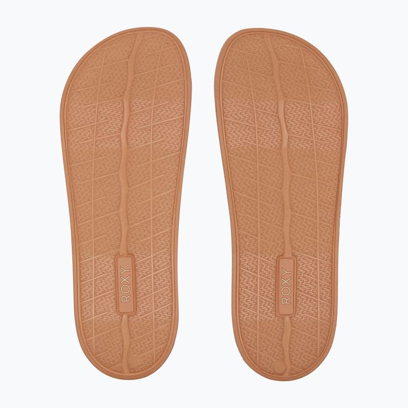 Klapki damskie ROXY Slippy Knit wheat/turkish coffee 3