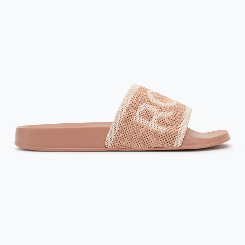 Klapki damskie ROXY Slippy Knit wheat/turkish coffee 2