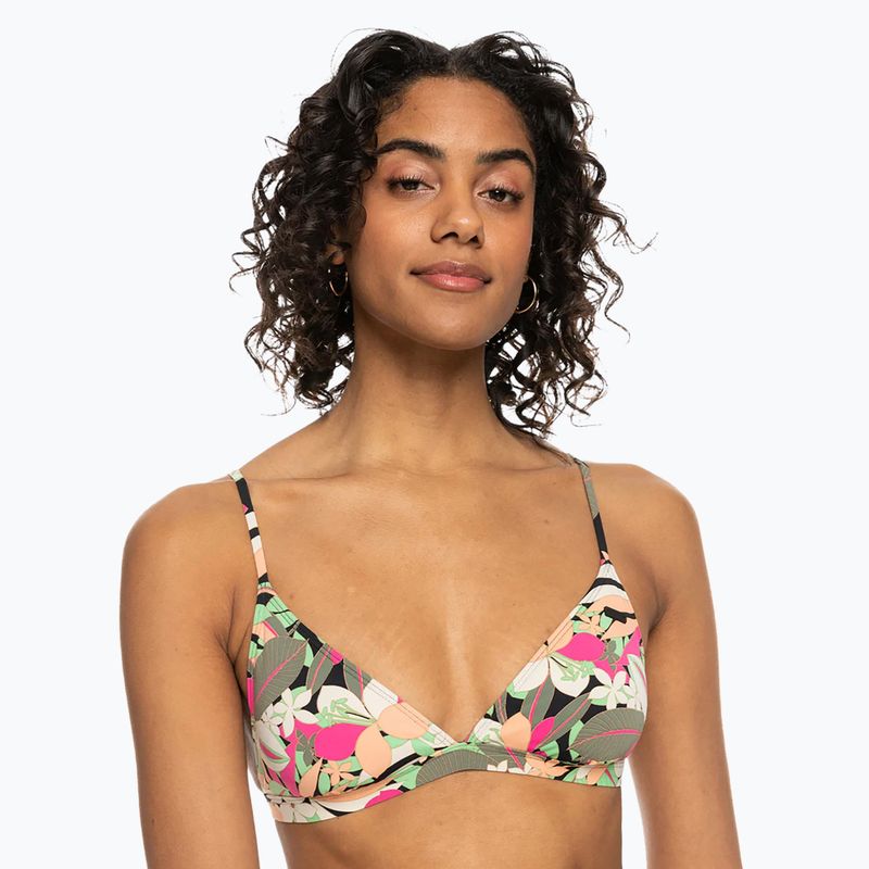 Góra od stroju kąpielowego ROXY Printed Beach Classics Tri anthracite palm song s 2