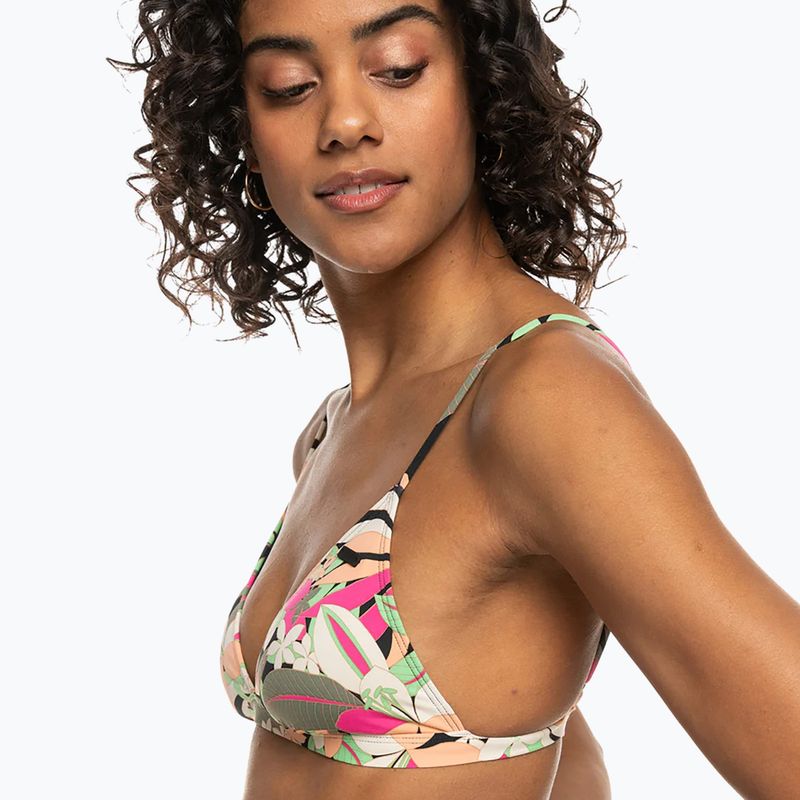 Góra od stroju kąpielowego ROXY Printed Beach Classics Tri anthracite palm song s 5