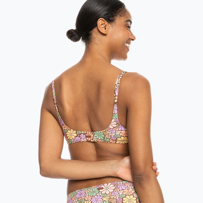 Góra od stroju kąpielowego ROXY All About Sol Bralette root beer all about sol mini 4