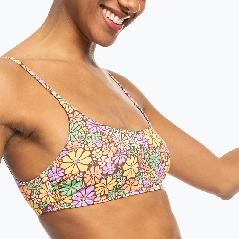 Góra od stroju kąpielowego ROXY All About Sol Bralette root beer all about sol mini 5