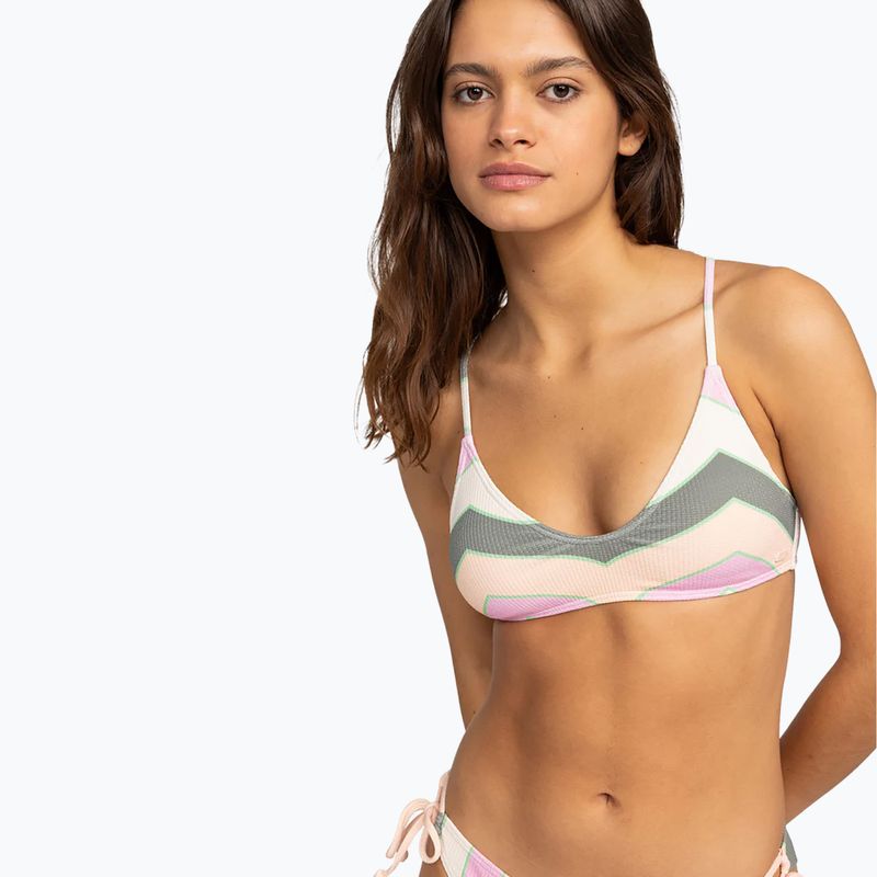 Góra od stroju kąpielowego ROXY Vista Stripe Strappy agave green very vista stripe 2