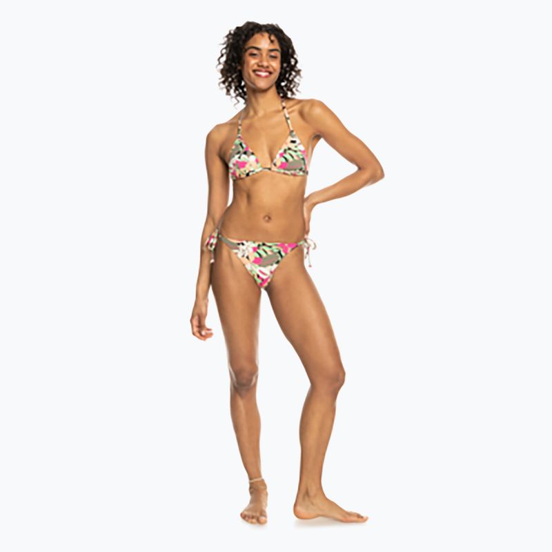 Góra od stroju kąpielowego ROXY Printed Beach Classics Tiki Tri anthracite palm song s 3