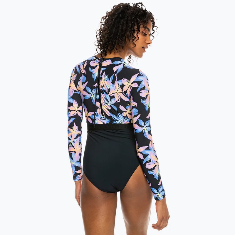 Strój kąpielowy jednoczęściowy damski ROXY Active anthracite kiss 4