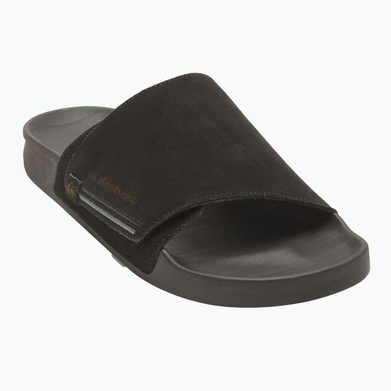 Klapki męskie Quiksilver Rivi Suede black 1