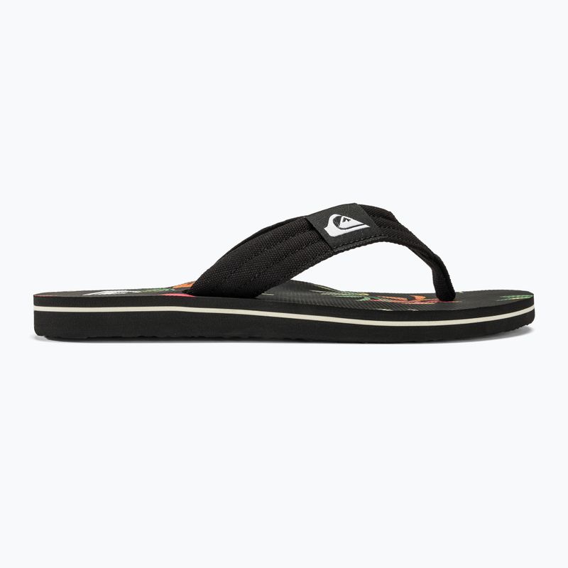 Japonki męskie Quiksilver Molokai Layback II black / orange / green 2