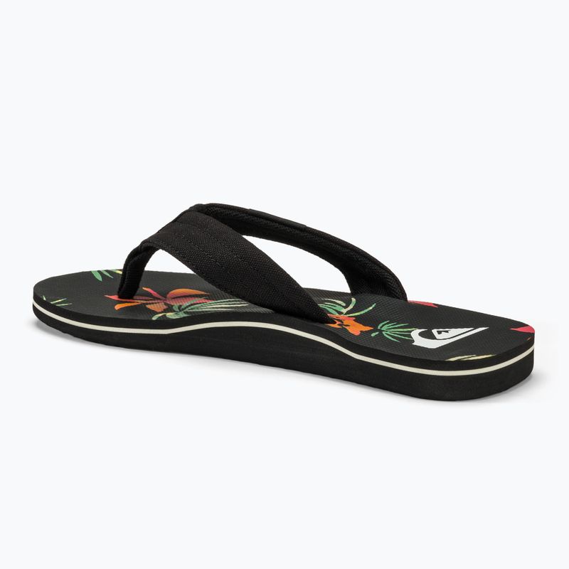 Japonki męskie Quiksilver Molokai Layback II black / orange / green 3