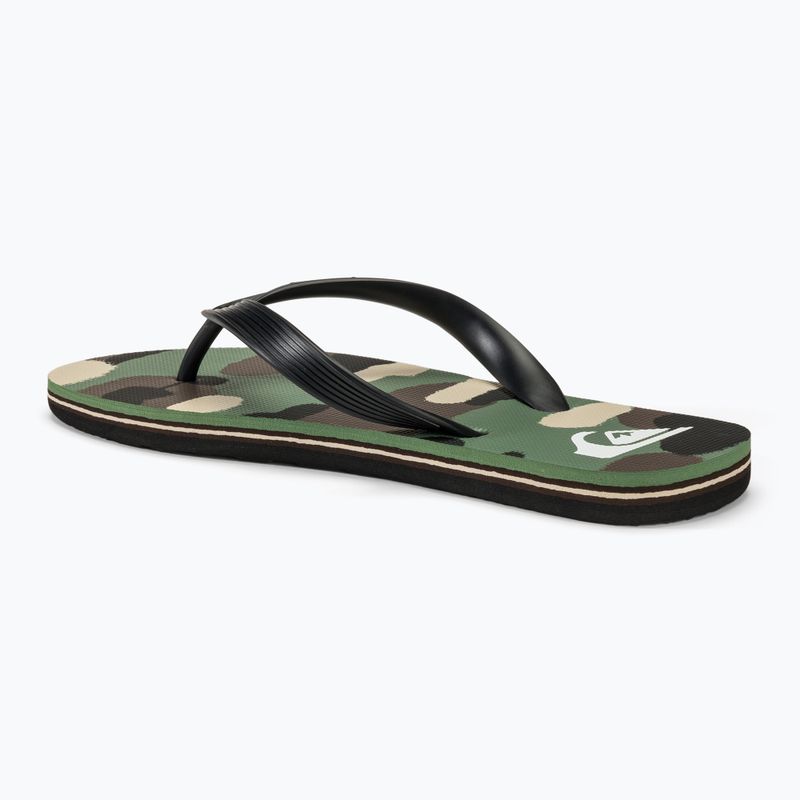 Japonki męskie Quiksilver Molokai Art II black/brown/green 3