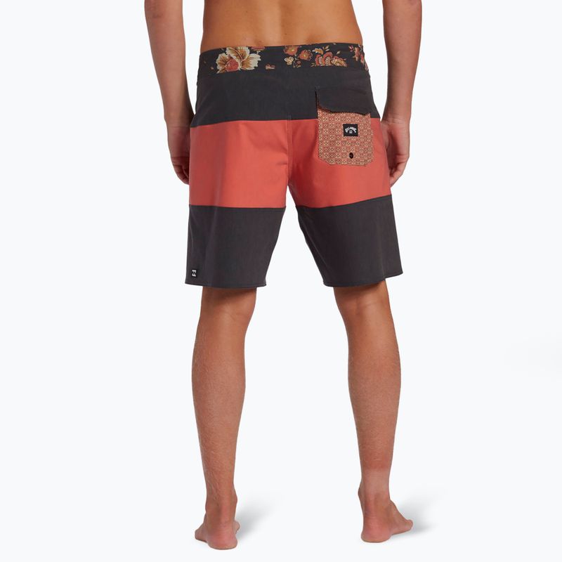 Szorty kąpielowe męskie Billabong Tribong Pro washed red 5