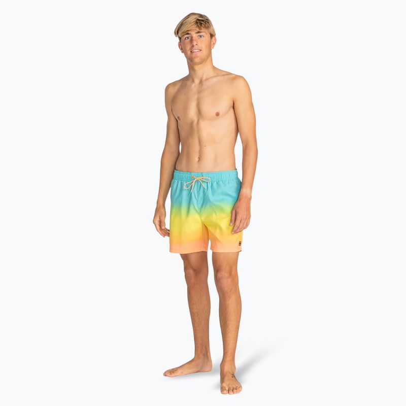 Szorty kąpielowe męskie Billabong All Day Fade Layback papaya 4