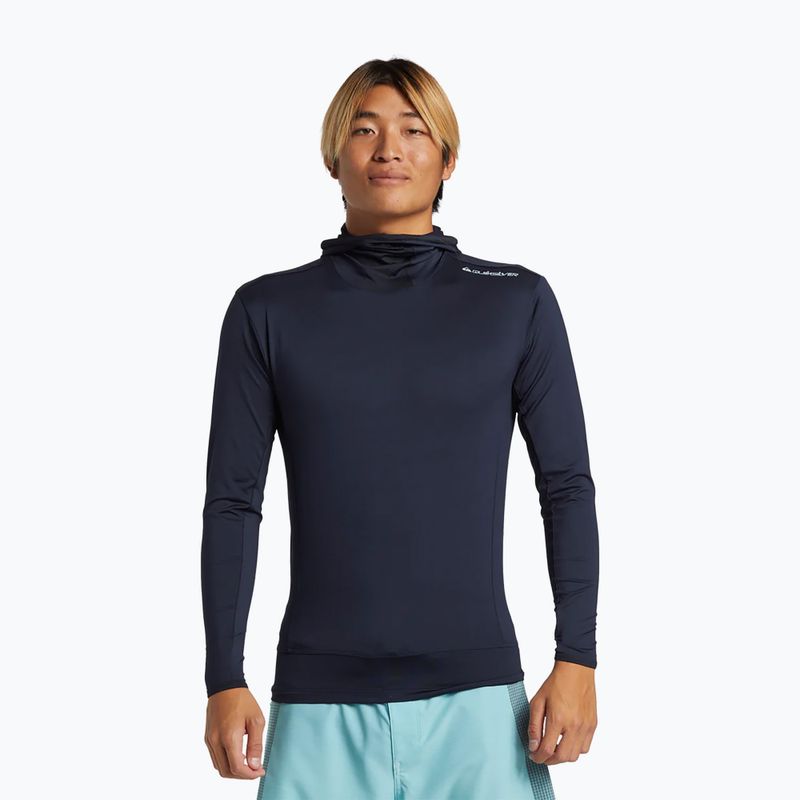 Longsleeve do pływania męski Quiksilver Highline UPF50 Hooded dark navy