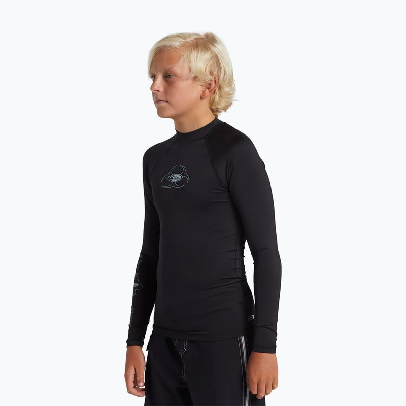 Longsleeve do pływania juniorski Quiksilver Saturn UPF50 black 2