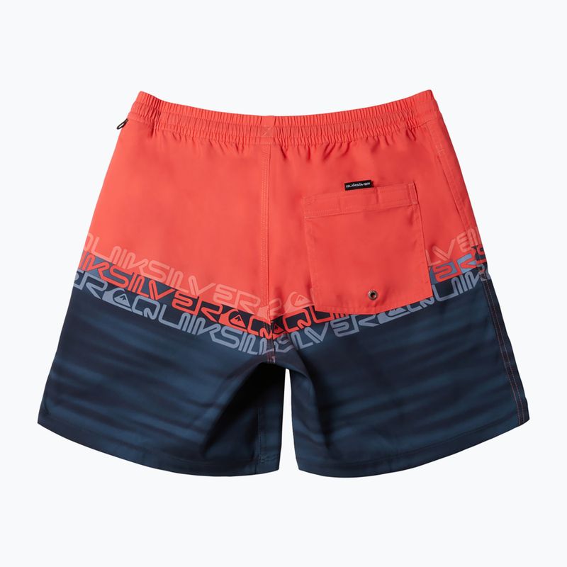 Szorty kąpielowe męskie Quiksilver Everyday Wordblock Volley 17" cayenne 2