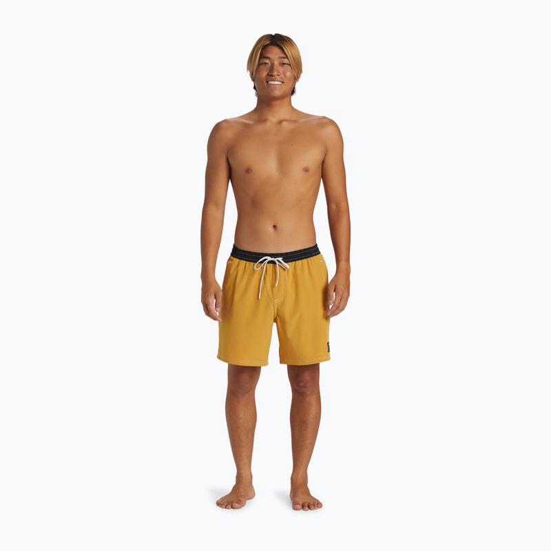 Szorty kąpielowe męskie Quiksilver Original Straight Leg 17" mustard 4