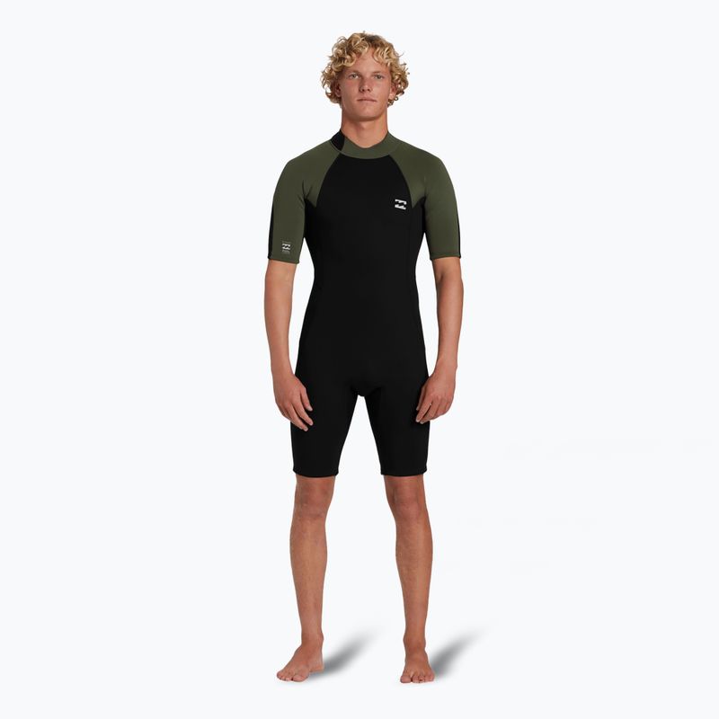 Pianka do pływania męska Billabong 2 mm Foil Back Zip Spring moss 2